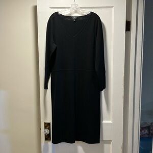 Talbot’s beautiful black wool dress. Size 1x .Great condition . Classic style